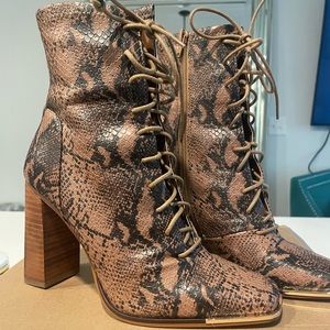 Steve Madden snake booties